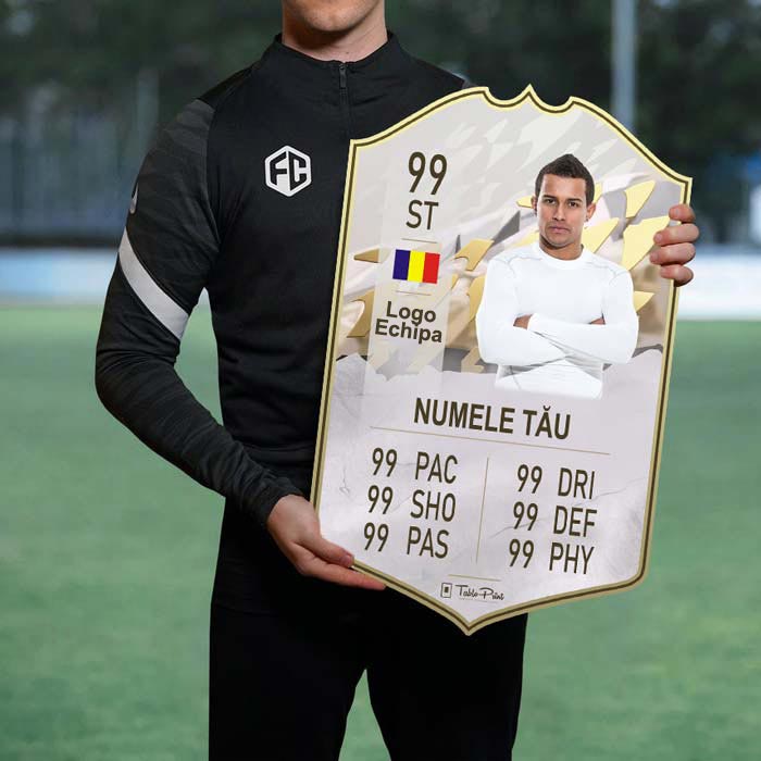 Card Fifa Personalizat. Cauți idei de cadouri unice pentru fotbalisti sau pasionatii de fotbal?