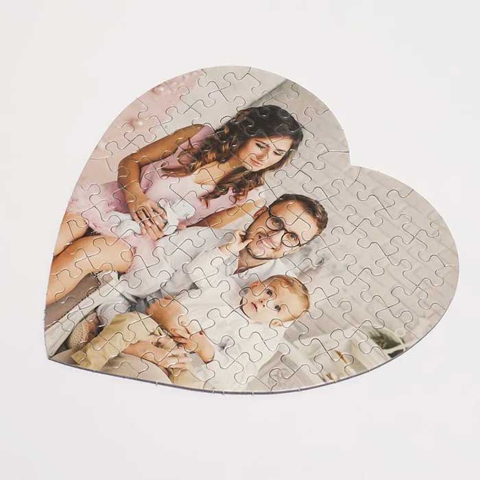 Puzzle Personalizat in forma de Inima - TabloPrint