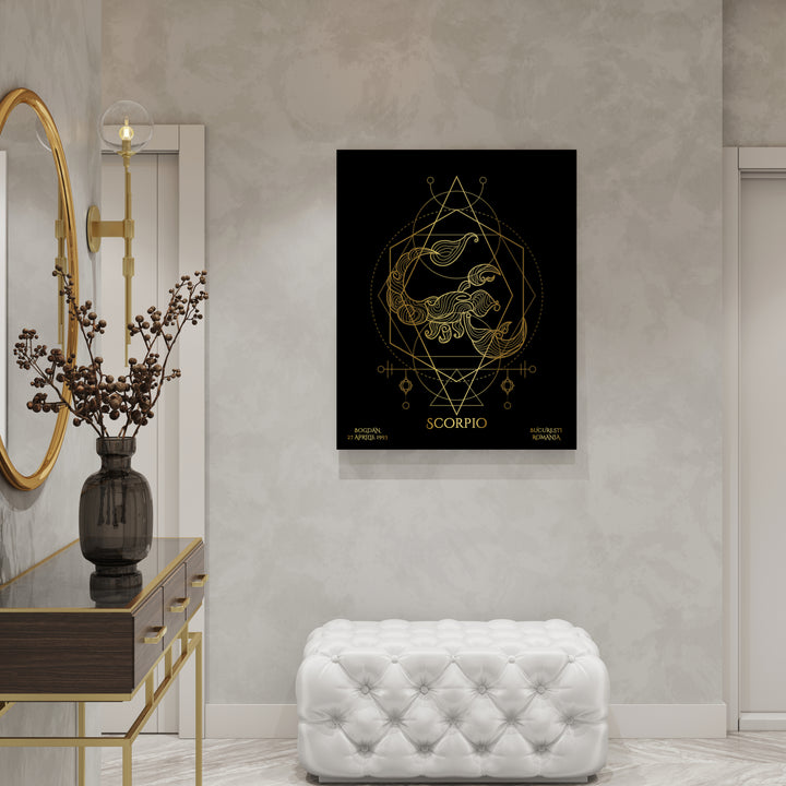 Tablou Zodiac Personalizat Luxury - Scorpion - TabloPrint - Tablouri/Cadouri Personalizate 