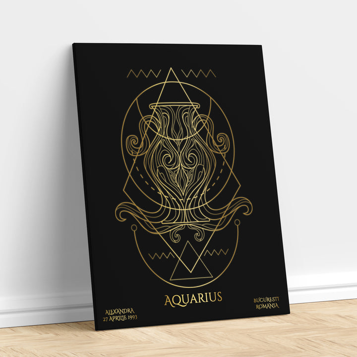 Tablou Zodiac Personalizat Luxury - Varsator - TabloPrint - Tablouri/Cadouri Personalizate 