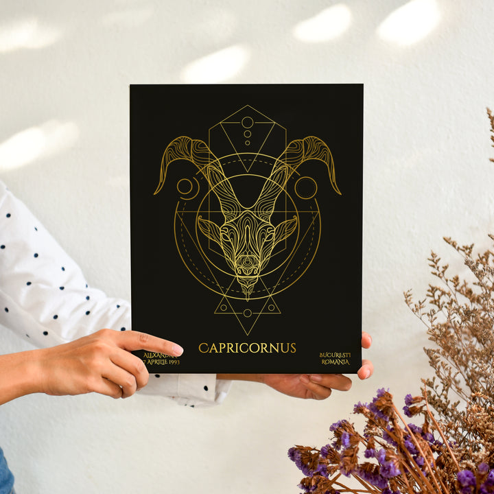 Tablou Zodiac Personalizat Luxury - Capricorn - TabloPrint - Tablouri/Cadouri Personalizate 