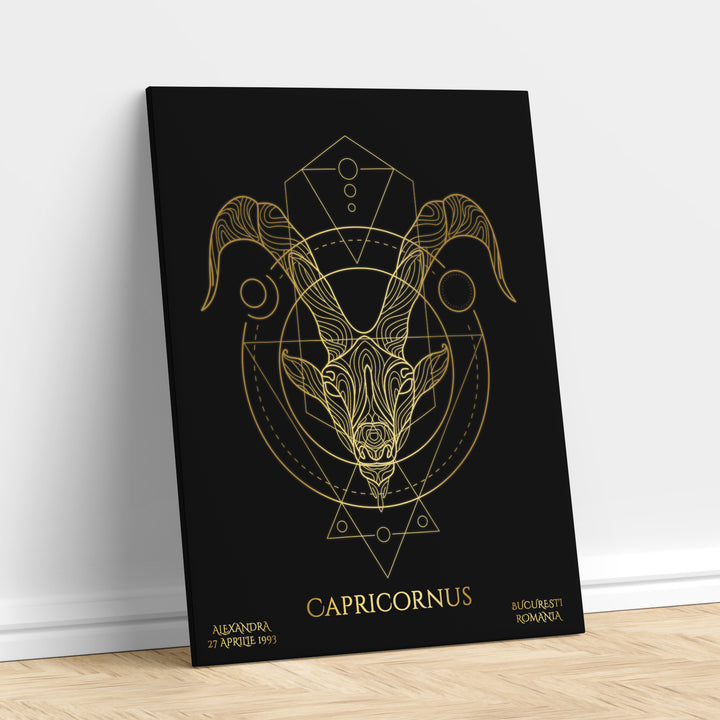 Tablou Zodiac Personalizat Luxury - Capricorn - TabloPrint - Tablouri/Cadouri Personalizate 