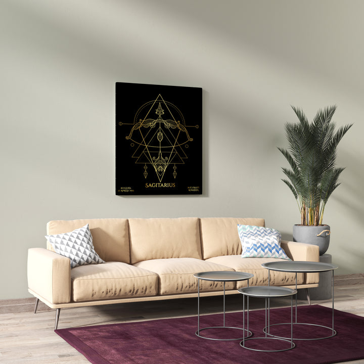 Tablou Zodiac Personalizat Luxury - Sagetator - TabloPrint - Tablouri/Cadouri Personalizate 