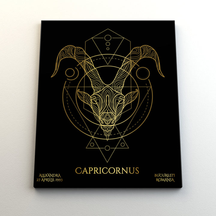 Tablou Zodiac Personalizat Luxury - Capricorn - TabloPrint - Tablouri/Cadouri Personalizate 