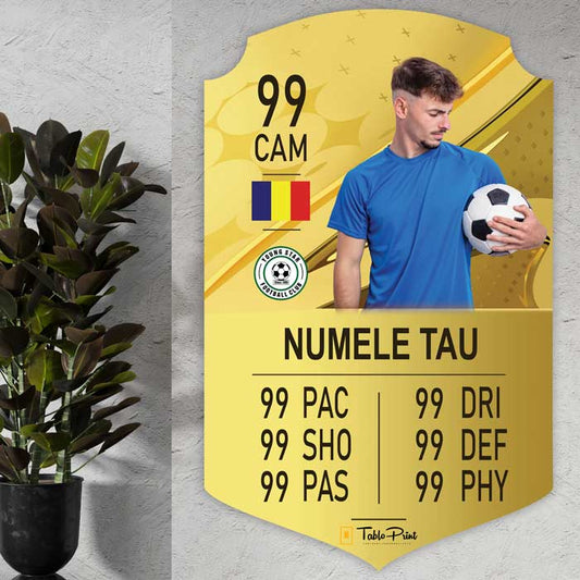 Card Fifa Personalizat S23 Shiny Gold - TabloPrint