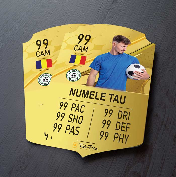 Card Fifa Personalizat S23 Shiny Gold - TabloPrint