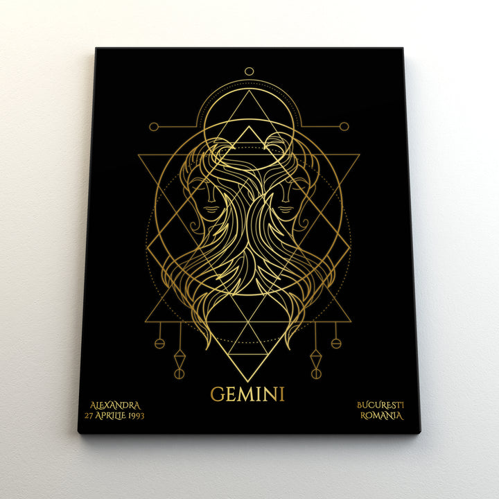 Tablou Zodiac Personalizat Luxury - Gemeni - TabloPrint - Tablouri/Cadouri Personalizate 