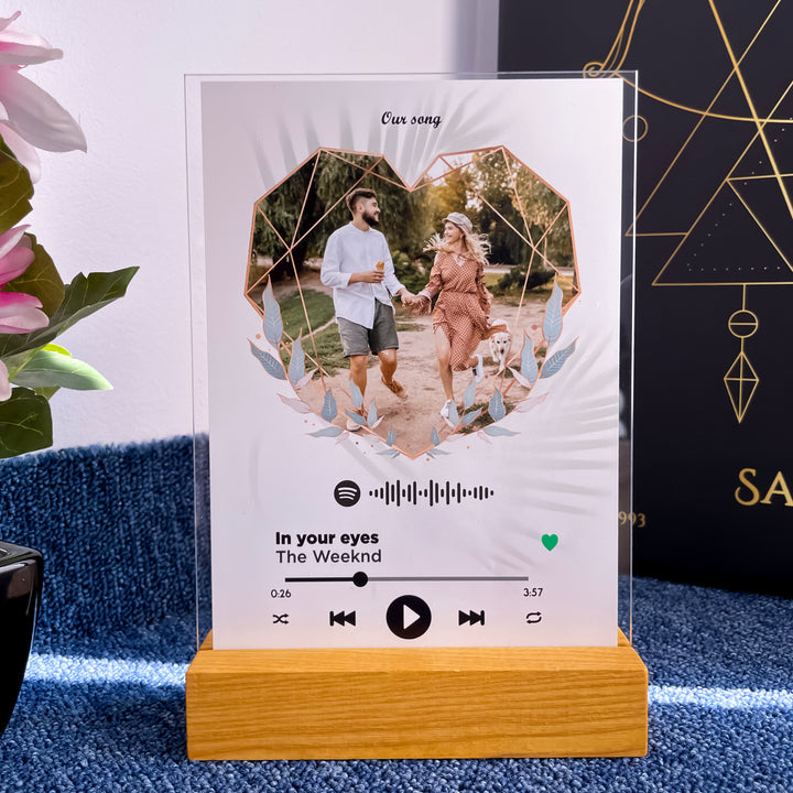 Placheta Spotify Cadou Personalizat Cuplu - TabloPrint