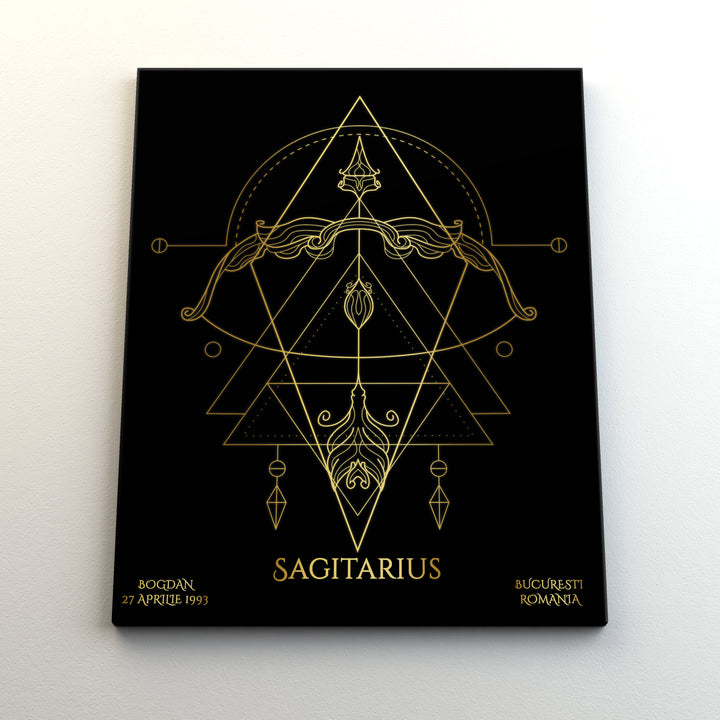 Tablou Zodiac Personalizat Luxury - Sagetator - TabloPrint - Tablouri/Cadouri Personalizate 